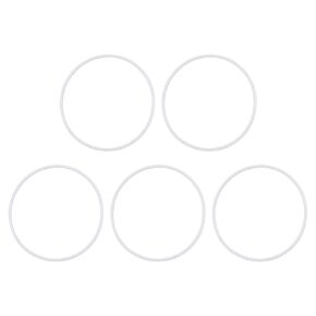 MECCANIXITY Silicone O Rings 2.2" ID, 2.36" OD, 5/64" Width Rubber Washers 50A Durometer VMQ Seal Gasket for Plumbing Faucets Pipe Repair, White, Pack of 5