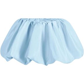Women's Low Waist Mini Skirt Ruffle Hem A Line Pleated Short Y2K Bubble Skirts in Kuwait