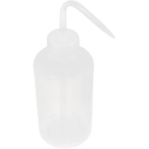 YOKIVE 1 Pcs Squeeze Wash Bottle, Lab Container with Bent Tip | Liquid Storing, Great for Laboratory, Gardening, Experiment Use (Translucent, 500ML)
