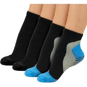 Vive Hospital Socks for Women - Non-Slip Grip Socks (2 Pairs) - Soft Slipper Socks - Gripper Socks for Yoga, Pilates, Ballet
