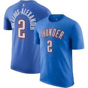 Outerstuff Shai Gilgeous-Alexander Oklahoma City Thunder NBA Kids Youth 4-20 Blue Icon Edition Performance Jersey T-Shirt