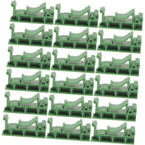 20Pcs DIN Rail Mounting Bracket Adapter for PCB Holder Carrier Clips for Control Board Industrial DIN Rail Accessories