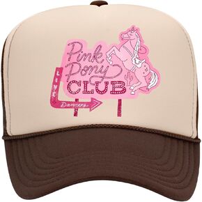 Pink Pony Club Sign Trucker Hat | Trendy Cute Hot Graphic Pop Girly Concert Festival | Premium Trucker Hat for Men & Women