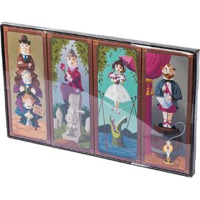 Silver Buffalo Disney Haunted Mansion Painting Set 4pc 12" x 5" Canvas Wall Art Set