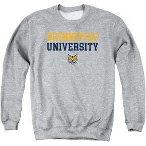 LOGOVISION Quinnipiac University Official Stacked Unisex Adult Crewneck Sweatshirt