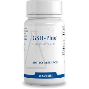 Biotics Research GSH Plus 15 milligrams Glutathione and Glycine, Strong Antioxidant, Cellular Health 60 Caps