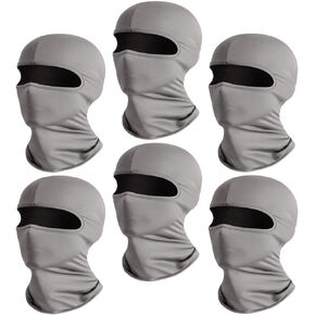 6 Pack of Ski Mask Bandana Face Hat for Outdoor Summer Face Covering Ice Silk UV Protection Balaclavas Headwear