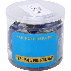 Tire Repair Patch 120PCS Car Round Tire Tyre Puncture Patch, 1.7inches Tire Puncture Repair Patch Car Tire Patch Tyre Repair Plug Patch Tubeless Patches Tech Tire Repair Film