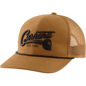Carhartt Men's Canvas Mesh-Back Script Cap