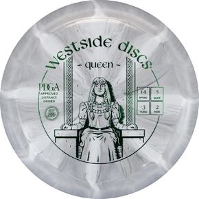 Westside Discs Origio Burst Queen Disc Golf Driver, Men and Women, Maximum Distance Frisbee Golf Disc, Great for Beginners and Easy to Throw, 176g, Stamp Color and Burst Pattern Will Vary