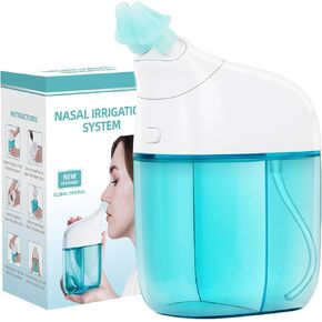 Nasal Irrigation System, Nasal Care, Sinus Rinse Machine, Nasal Rinse Machine, Nasal Cleaner with Auto Waste Collection Function for Sinus, Runny Nose, Nasal Congestion Purple