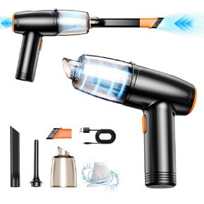 15000pa High-Power Car Vacuum Cleaner Cordless Handheld Vacuum Cleaner with Multiple nozzles, Multi-Function Rechargeable Vacuum for Cars, Homes, Offices and Pets