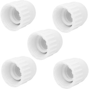 0.5" Rv Pex Fittings PVC Pipe Fittings End Female Thread Cap Plug Adapter Coupling Pipe Fittings BSPT Thread 5 Pack (1/2"