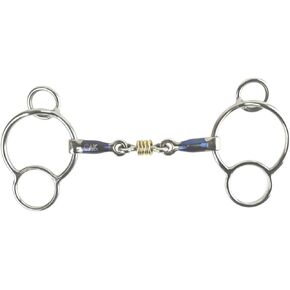 AK Universal Loose Ring Lozenge with Sweat Iron Mouthpiece Horse Bit AKRS-2624