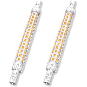 لمبة Bonlux 10W R7S LED 118 مم، نوع J 118 مم لمبة إضاءة LED T3 مزدوجة النهاية R7S J118 LED لمبة بديلة لضوء النهار 6000K لمصباح الأرضية، ضوء أمان (عبوتان)