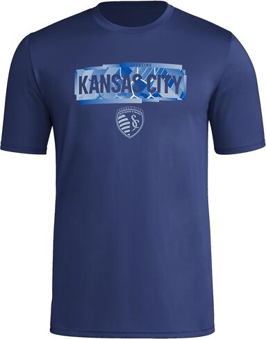 adidas Men's Sporting Kansas City Short Sleeve Pre-Game T-Shirt in Saudi Arabia