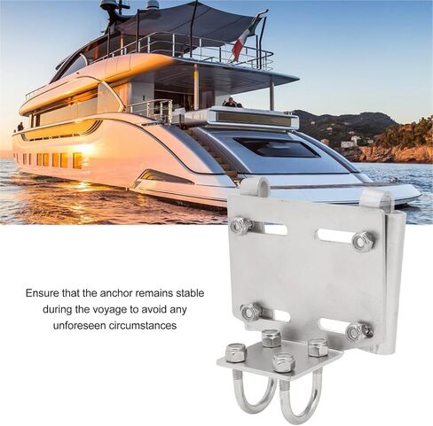 Rail Mount Anchor Bracket Stainless Steel Reliable Rugged High Hardness Rail Mount Anchor Bracket Holder for Boats Yachts Ships (Small 8585SE1) in Saudi Arabia