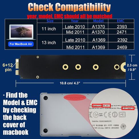 1 تيرابايت SSD لجهاز Apple MacBook Pro 2016 2017 A1708 EMC 2978/3164 شريط غير يعمل باللمس، واجهة Mac الأصلية M.2 NVMe PCIe 3.0 قرص صلب بديل (نظام التشغيل MacOS مثبت مسبقًا) in Kuwait