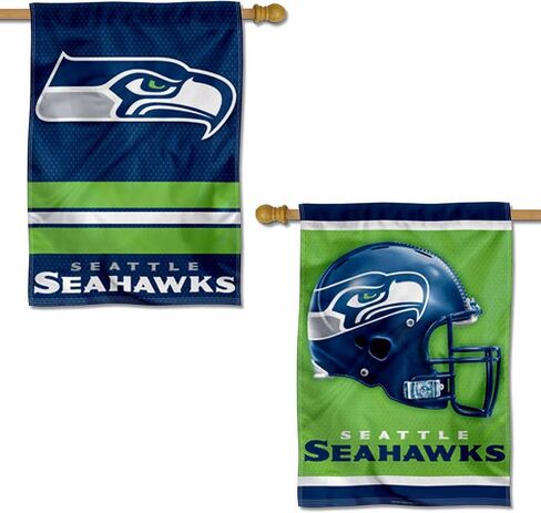 WinCraft Seattle Seahawks Primary and Helmet Double Sided Banner Flag in Saudi Arabia