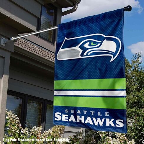 WinCraft Seattle Seahawks Primary and Helmet Double Sided Banner Flag in Saudi Arabia