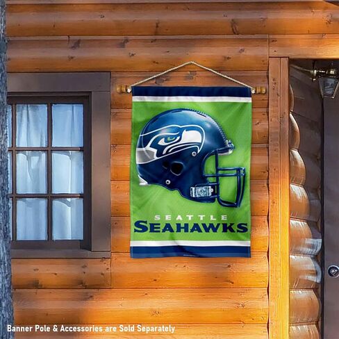 WinCraft Seattle Seahawks Primary and Helmet Double Sided Banner Flag in Saudi Arabia