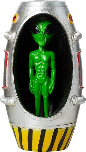 Green Alien Pod Extraterrestrial LED Light 6.5" Tall Backflow Incense Burner in Saudi Arabia