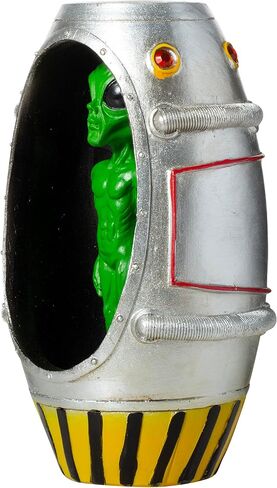 Green Alien Pod Extraterrestrial LED Light 6.5" Tall Backflow Incense Burner in Saudi Arabia