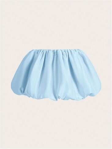 Women's Low Waist Mini Skirt Ruffle Hem A Line Pleated Short Y2K Bubble Skirts in Kuwait