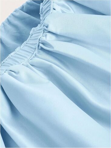 Women's Low Waist Mini Skirt Ruffle Hem A Line Pleated Short Y2K Bubble Skirts in Kuwait