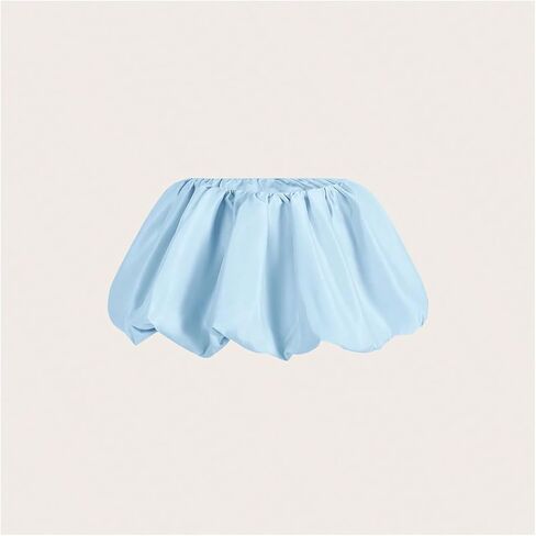 Women's Low Waist Mini Skirt Ruffle Hem A Line Pleated Short Y2K Bubble Skirts in Kuwait