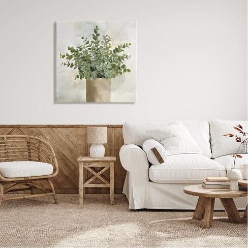 Stupell Industries Potted Herbal Plant Vase Dense Green Leaves Canvas Wall Art, Design by Kim Allen in Saudi Arabia