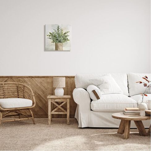 Stupell Industries Potted Herbal Plant Vase Dense Green Leaves Canvas Wall Art, Design by Kim Allen in Saudi Arabia