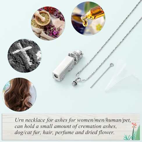 Imrsanl Urn Necklace for Ashes for Men Adults Stainless Steel 18 Wheeler Semi Truck Cremation Jewelry Urn Pendant Ashes Holder Memorial Locket in Saudi Arabia