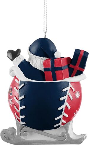 FOCO - MLB 4" Baseball Sleigh Resin Xmas Christmas Holiday Tree Hanging Ornament (New York Mets) in Saudi Arabia