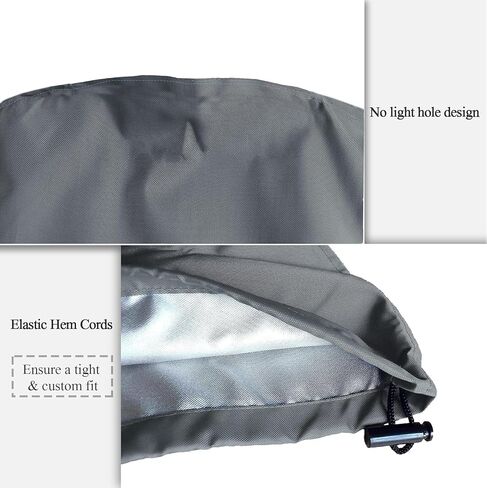 Bimini top Boot Cover, Suitable for 3-4 Bows Bimini Tops, Design with Light Hole Bimini Top Cover, 600D Waterproof Bimini Storage Boot in Saudi Arabia