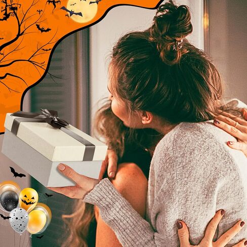 uarehiby هدايا اليقطين للهالوين للنساء، كوب بهلوان للهالوين بحجم 20 أونصة للأخت، حقيبة مكياج الهالوين لصديق، جوارب شبح لطيفة لحفلات الهالوين، الأم، الأب، زملاء العمل in Kuwait
