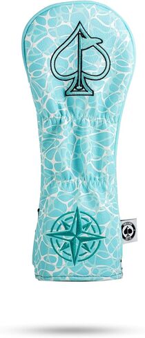 غطاء رأس Pins & Aces Kraken - غطاء رأس كلاسيكي ممتاز مصنوع يدويًا بطابع Kraken - غطاء نادي جولف مضحك بجودة عالية - قم بتصميم حقيبة الجولف الخاصة بك وتخصيصها in Saudi Arabia