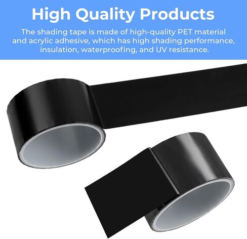 Light Blocking Tape,Blackout Tape,Light Blocking Tape for Electronics, Light Cover 100% Covers for LED or Routers (100% Blocking，1.2 in x 33 FT) in Kuwait