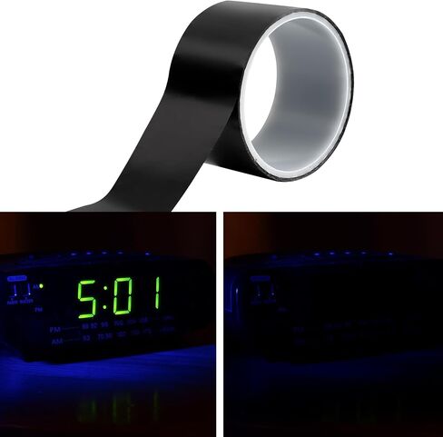 Light Blocking Tape,Blackout Tape,Light Blocking Tape for Electronics, Light Cover 100% Covers for LED or Routers (100% Blocking，1.2 in x 33 FT) in Kuwait