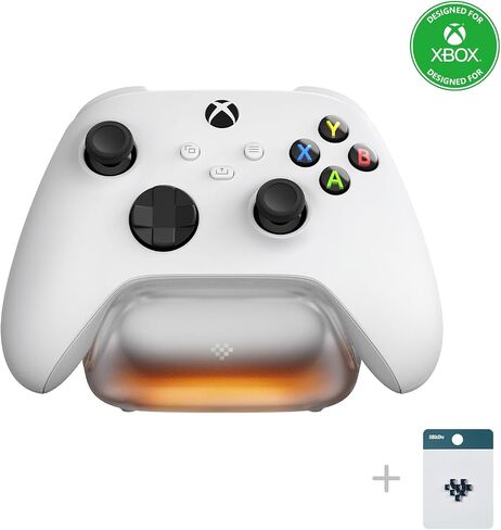 8BitDo Charging Dock for Xbox Wireless Controllers, Xbox Charging Station with Magnetic Secure Charging and Light Adjustment for Xbox Series X|S and Xbox One Controller - Officially Licensed in Saudi Arabia