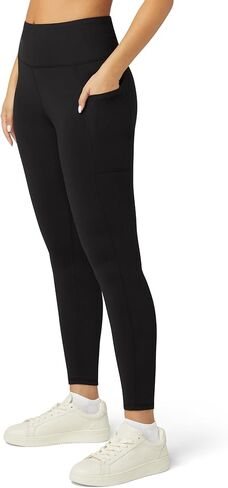 تمرين نسائي لا معنى له مع التحكم في البطن، سراويل ضيقة رياضية مع جيوب، سراويل يوجا عالية الخصر in Kuwait