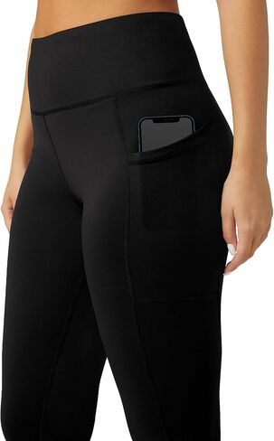 تمرين نسائي لا معنى له مع التحكم في البطن، سراويل ضيقة رياضية مع جيوب، سراويل يوجا عالية الخصر in Kuwait