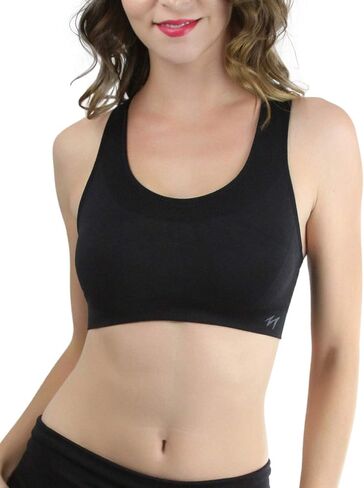 ToBeInStyle Women's Scoop Neck Racerback Sports Bra in Saudi Arabia