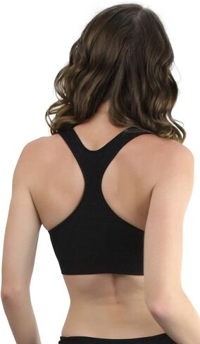 ToBeInStyle Women's Scoop Neck Racerback Sports Bra in Saudi Arabia