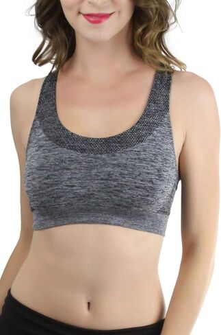 ToBeInStyle Women's Scoop Neck Racerback Sports Bra in Saudi Arabia