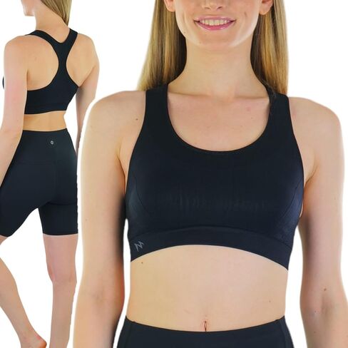 ToBeInStyle Women's Scoop Neck Racerback Sports Bra in Saudi Arabia