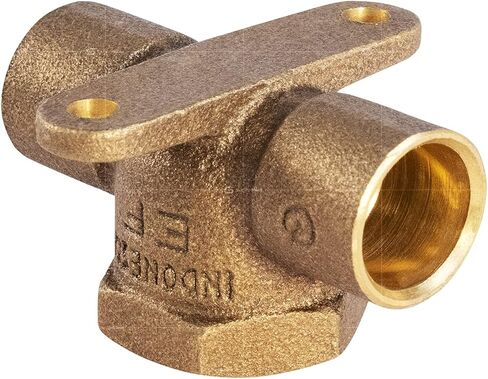 لوازم Everflow CCFT0120-NL C X C X F تركيب تي شيرت من النحاس المصبوب بدون الرصاص مع أكواب لحام وفرع ملولب للإناث، 1/2 بوصة in Saudi Arabia