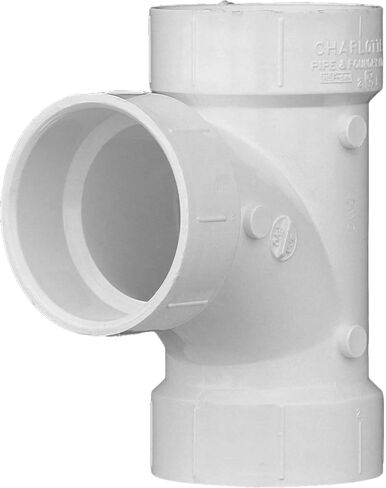 CHARLOTTE PIPE 3 DWV SANITARY TEE DWV (DRAIN, WASTE AND VENT) (1 Unit Piece) in Saudi Arabia