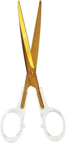Clear Acrylic Handle Gold 9-Inch Scissors for Office and Home Use, Office Supplies and Accessories in Saudi Arabia