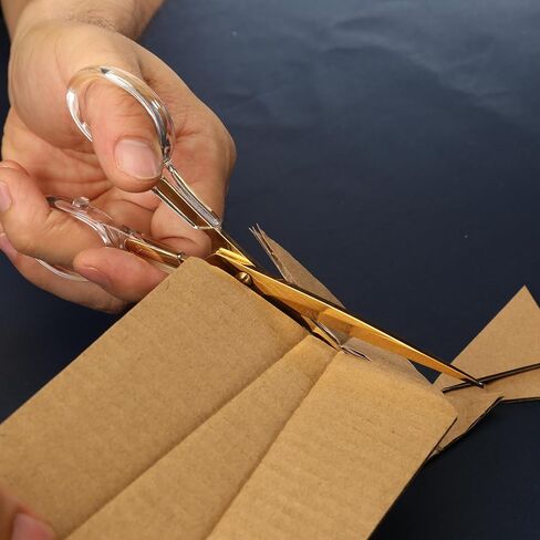 Clear Acrylic Handle Gold 9-Inch Scissors for Office and Home Use, Office Supplies and Accessories in Saudi Arabia